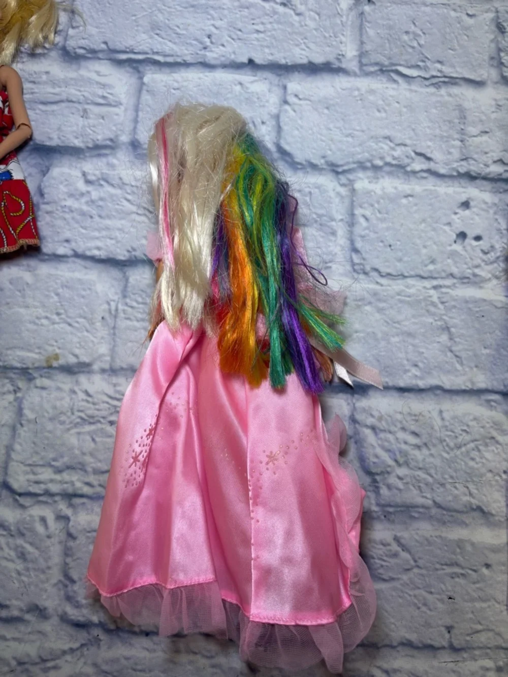 4  Mattel Barbie & Misc Dolls Rainbow Hair Secret Hearts Barbie